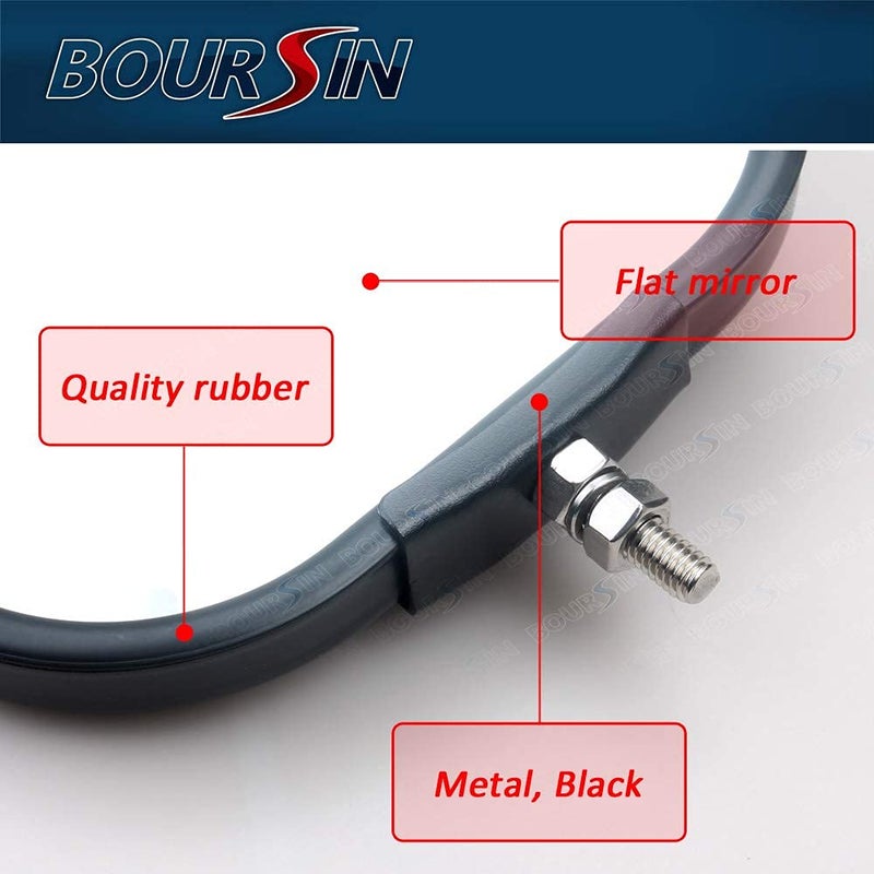 Boursin مرآة جانبية بورتين 7x16 بوصة لسيارات إيسوزو NPR NQR NRR NPR-HD NRR 1986-2007 للجانب الأيمن أو الأيسر من الغرب - Image 5